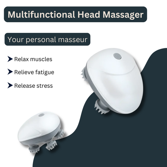 Electric Head & Scalp Massager – Relax, Rejuvenate & Boost Hair Growth | Keftoshop™